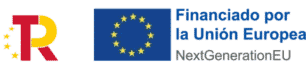logo de Plan de Recuperación, Transformación y Resiliencia y el logo de Financiado por la Unión Europea